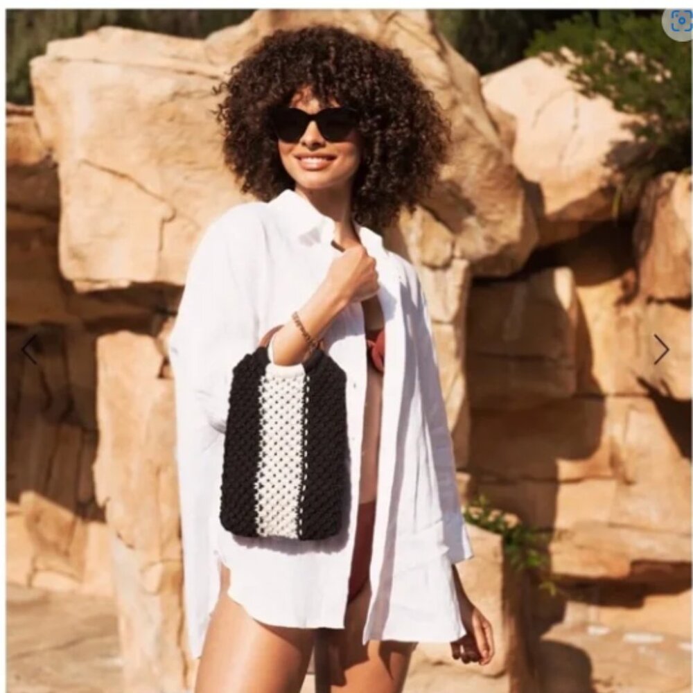 NWT Curateur x LAUDE THE LABEL Gabby Mini Macrame Bag - Picture 3 of 11